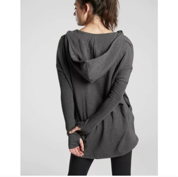 Athleta Dark Gray Purana Wrap Sweatshirt XS NWT - Picture 9 of 9